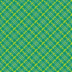 Image showing Seamless mesh diagonal pattern over green