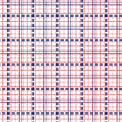 Image showing Seamless mesh pattern in blue and red