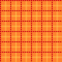 Image showing Bright orange seamless mesh pattern