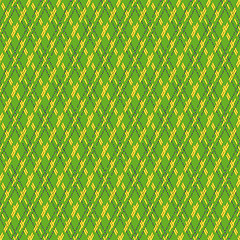 Image showing Green and yellow seamless mesh pattern