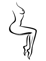 Image showing Abstract body of sexy naked woman