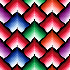 Image showing Seamless pattern with multicolor elements