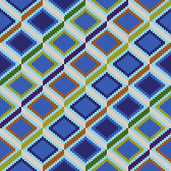 Image showing Seamless pattern with rhombic elements