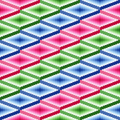 Image showing Seamless pattern with rhombic details