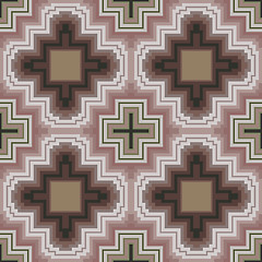 Image showing Seamless pattern in soft cocoa hues