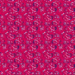 Image showing Pattern in crimson color