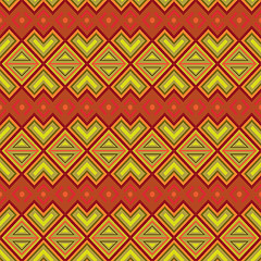 Image showing Seamless ethnic motif pattern