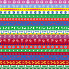 Image showing Christmas striped seamless pattern