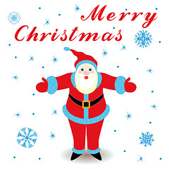 Image showing Merry Christmas with Santa Claus