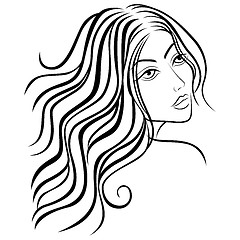 Image showing Beautiful women sketching head