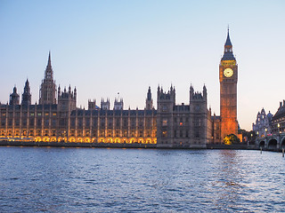 Image showing Houses of Parliament in London