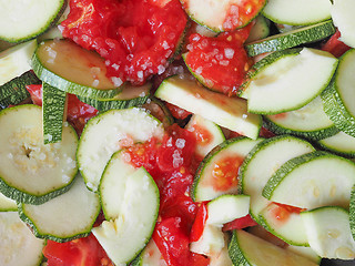 Image showing Zucchini with tomato