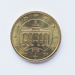 Image showing German 50 cent coin