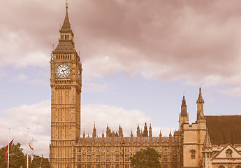 Image showing Retro looking Winchester Palace in London