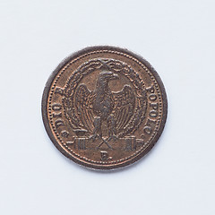 Image showing Old Italian coin 3 baiocchi