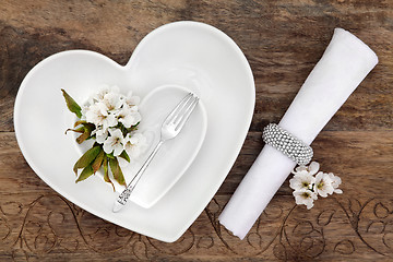 Image showing Romantic Place Setting