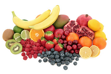 Image showing Healthy Fruit Superfood Selection