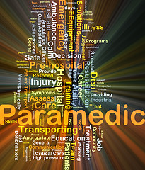 Image showing Paramedic background concept glowing