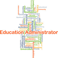 Image showing Education administrator background concept