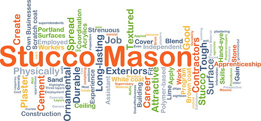 Image showing Stucco mason background concept