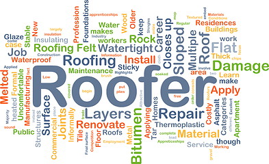 Image showing Roofer background concept