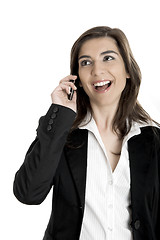 Image showing Businesswoman making a phone call