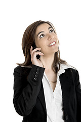 Image showing Businesswoman making a phone call