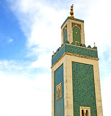 Image showing  muslim   in   mosque  the history  symbol morocco  africa  mina