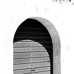 Image showing old   door    in italy old ancian wood and traditional  texture 