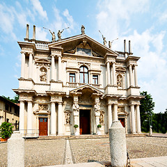 Image showing building old architecture in italy europe milan religion       a