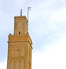 Image showing  muslim   in   mosque  the history  symbol morocco  africa  mina