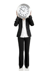 Image showing Clock woman