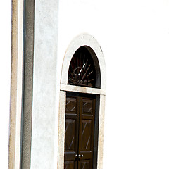 Image showing old   door    in italy old ancian wood and traditional  texture 