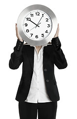 Image showing Clock woman