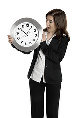 Image showing Clock woman