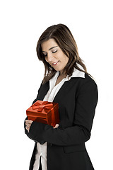 Image showing Holding a gift