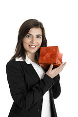 Image showing Holding a gift