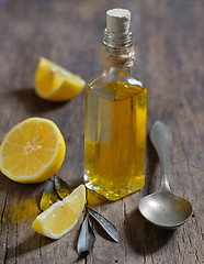 Image showing  Liver Detox with olive oil and  lemon fruits