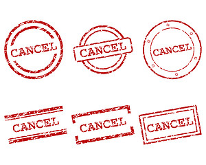 Image showing Cancel stamps