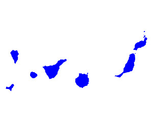 Image showing Map of Canary Islands