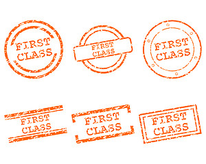 Image showing First class stamps