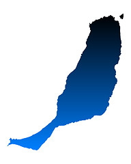 Image showing Map of Fuerteventura