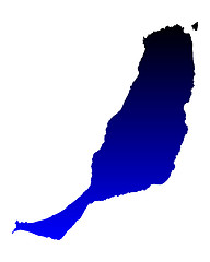 Image showing Map of Fuerteventura