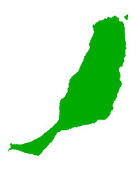 Image showing Map of Fuerteventura