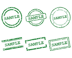 Image showing Sample stamps