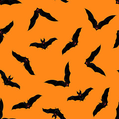 Image showing Halloween Seamless Pattern