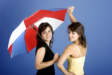 Image showing Umbrella Woman