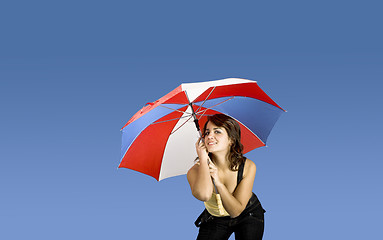 Image showing Umbrella Woman
