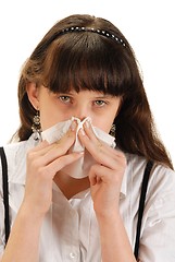 Image showing Girl with Handkerchief