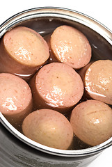 Image showing vienna sausage in tin  can